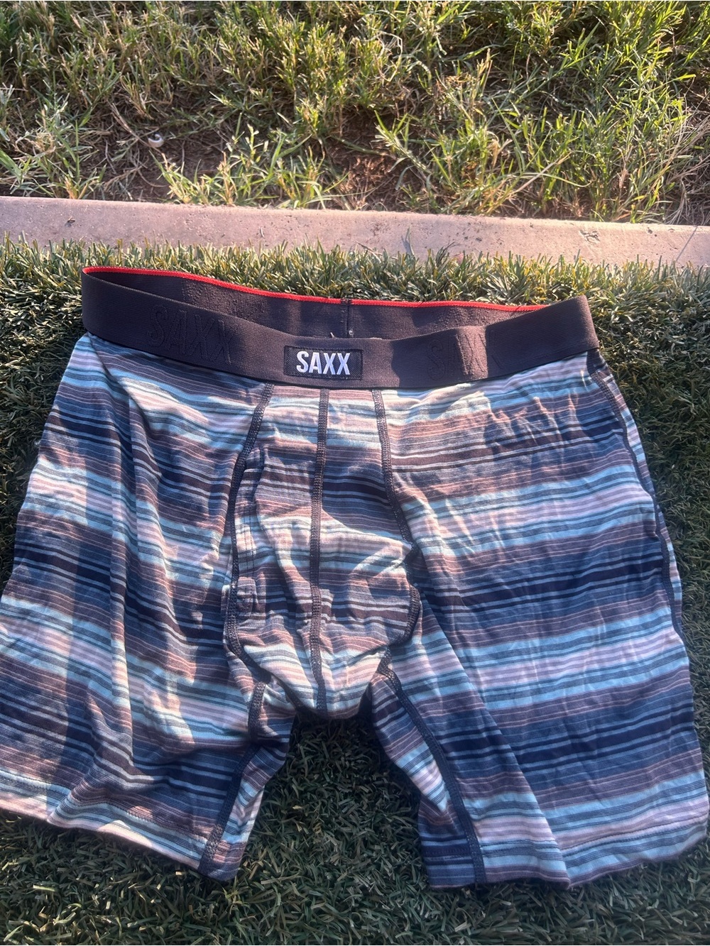 SAXX Men's Vibe Xtra Super Soft Comfort Stretch Striped Medium Size
